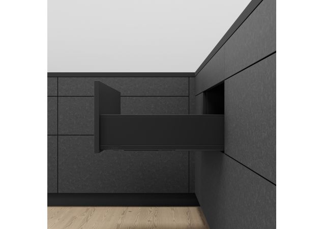 Blum Legrabox lade - Hoogte K (144mm) - 450mm - 70kg - Carbonzwart