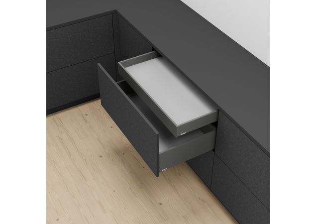 Blum Legrabox binnenlade - Hoogte M (109mm) - 400mm - 40kg - Oriongrijs