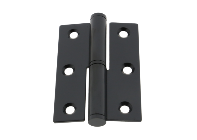 Paumelle rechte hoek - 70x50mm - Rvs PVD Mat zwart - LS