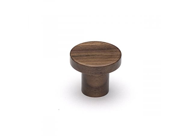 Houten meubelknop Ø48mm - Hoogte: 40mm - Walnoot