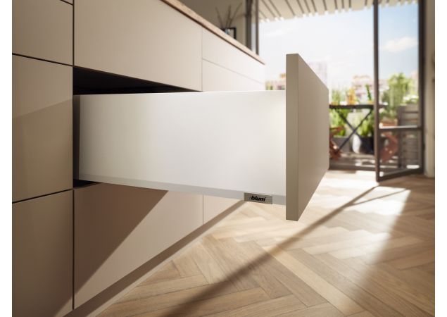 Blum Merivobox lade - Hoogte K (146mm) - 400mm - 40kg - Zijdewit