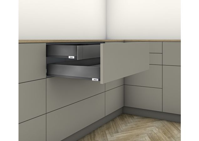 Blum Merivobox binnenlade - Hoogte M (106mm) - 450mm - 40kg - Oriongrijs