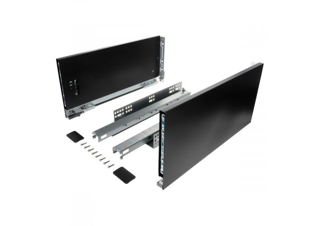 MXXL Zelfbouw lade - Hoogte 185mm - Lengte 450mm - Zwart