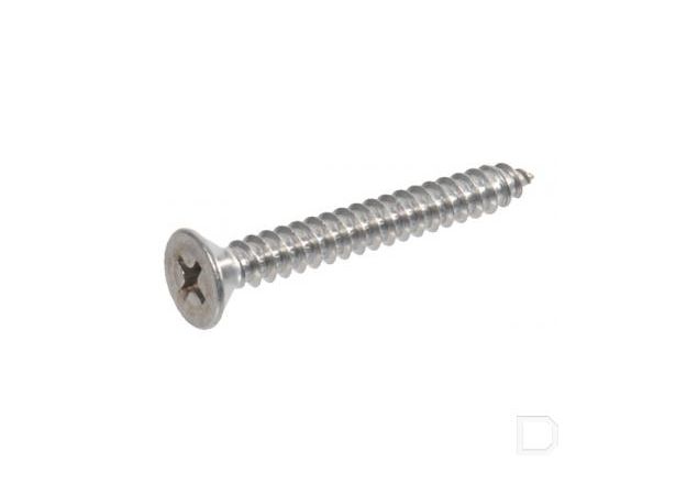 Plaatschroef 3,5x16mm - DIN 7982 Kruiskop - RVS 316 (A4) - Verzonken kop (100 stuks)