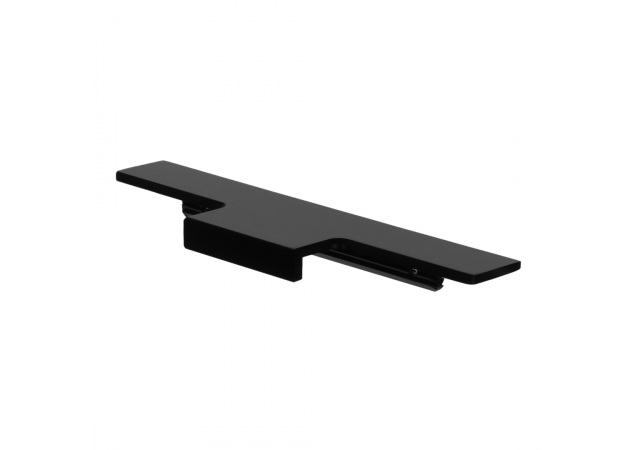 Profielgreep Recht - Mat zwart - Infreesmaat 3,4mm - 596mm