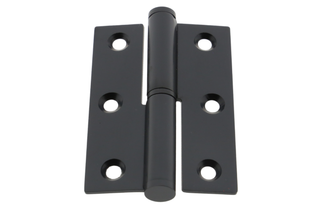Paumelle rechte hoek - 70x50mm - Rvs PVD Mat zwart - RS