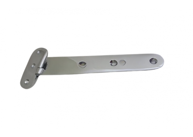 Staartscharnier Messing chroom gepolijst 300x118mm