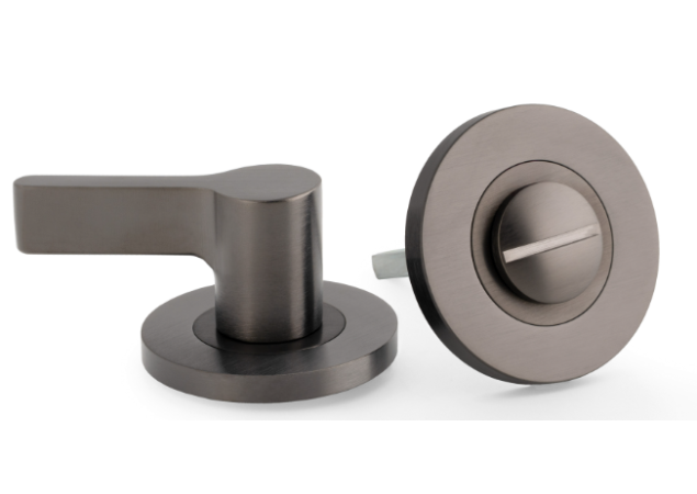 WC Garnituur set - Ø50mm - Voor mindervaliden - PVD Antraciet - Zonder indicator - AW798DBZPVD