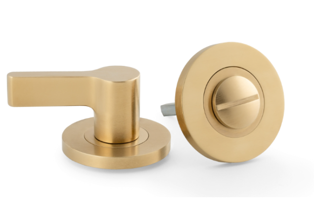 WC Garnituur set - Ø50mm - Voor mindervaliden - PVD Mat messing - Zonder indicator- AW798SBPVD