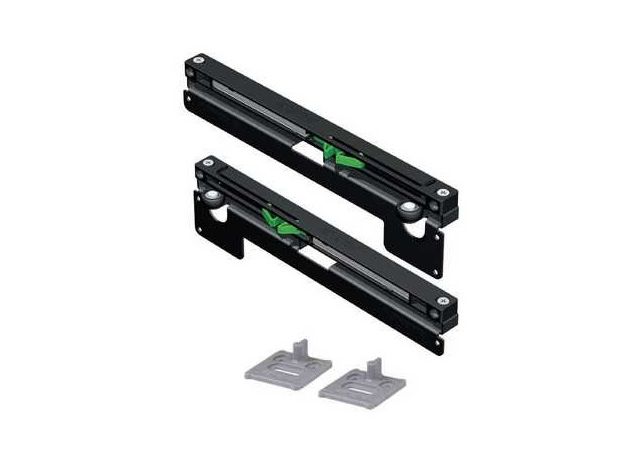 Soft-close systeem voor dubbele schuifdeurrail