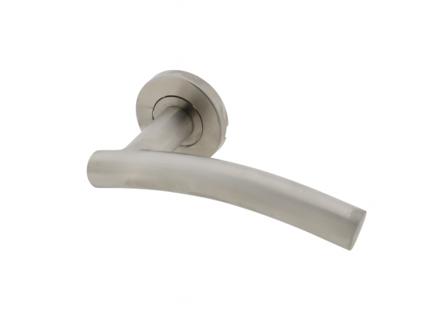 Deurklink Roma - RVS geborsteld - Op rond rozet Ø52mm - CSL1193SSS