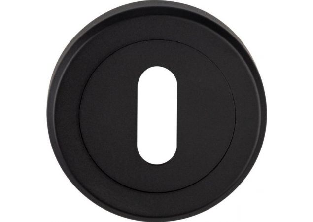 Sleutel rozet - Mat zwart - ø50mm - Dikte 10mm - SZM003MB