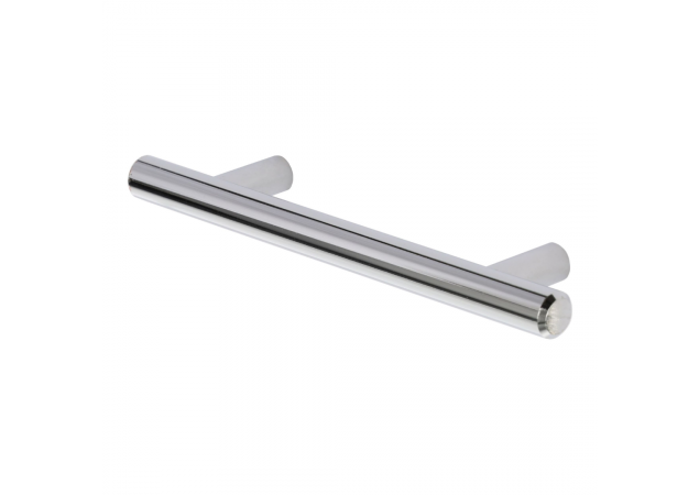 Meubelgreep rond T-model - Gepolijst chroom - 232x32x192mm