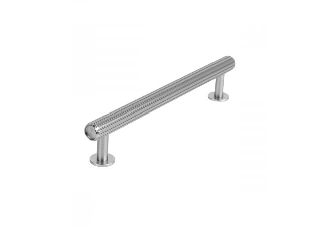 Meubelgreep met ril - 190x15x160mm - RVS Geborsteld