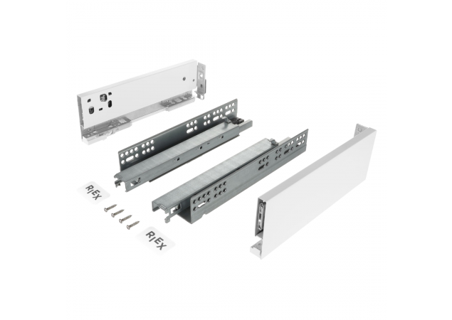 MXXL Zelfbouw lade - Hoogte 121mm - Lengte 500mm - Wit