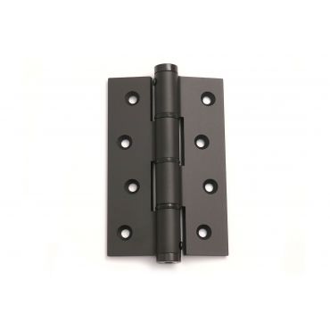 Deurveerscharnier enkelwerkend - 120x80mm - Deurdikte 30mm - Aluminium zwart