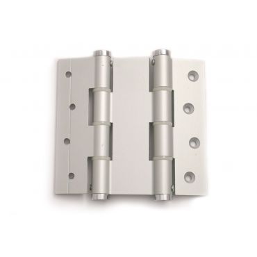 Deurveerscharnier dubbelwerkend - Lengte 120mm - Deurdikte 40mm - Aluminium zilvergrijs