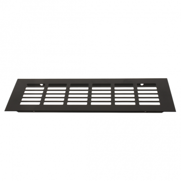 Aluminium Plintrooster - 250x60mm - Mat Zwart