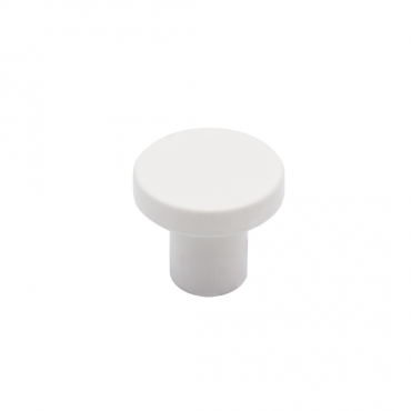 Meubelknop rond Dial - Ø28mm - Hoogte: 25mm - Mat wit