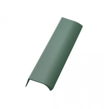 Profielgreep recht - 40mm - HOH 20mm - Groen gecoat