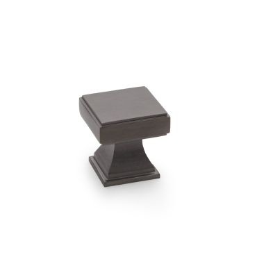 Meubelknop 'Jesper' - PVD Antraciet - 30x30 mm - AW806-30-DBZPVD
