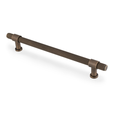 Meubelgreep Knurled 'Kingston' - Antiek messing - 284x44x224mm - AW839-224-AB
