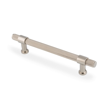 Meubelgreep Knurled 'Kingston' - PVD Nikkel gepolijst - 220x44x160mm - AW839-160-PNPVD