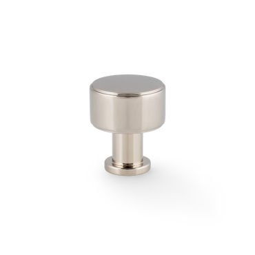 Meubelknop Plain 'Lucia'  - PVD Nikkel gepolijst - Ø29mm - Hoogte 35mm - AW807P-29-PNPVD