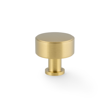 Meubelknop Plain 'Lucia'  - PVD Mat messing - Ø35mm - Hoogte 35mm - AW807P-35-SBPVD