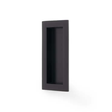 Infreeskomgreep rechthoekig 'Flush' - Zwart - 100x45mm - AW911-100-BL