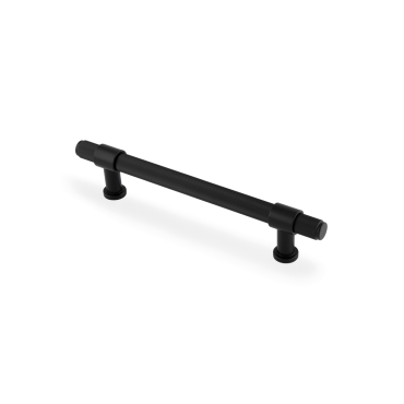 Meubelgreep Reeded 'Kingston' - Zwart - 220x44x160mm - AW839R-160-BL
