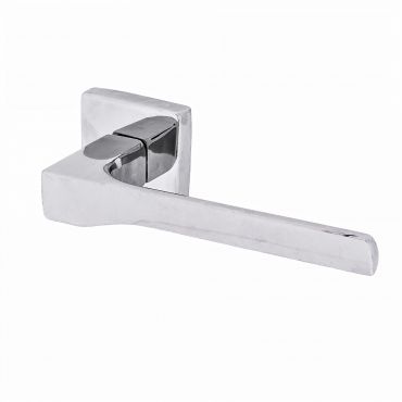 Deurklink Flash - Chroom gepolijst - Op vierkant rozet 51x51mm - FH5CP