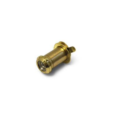 Deurspion messing gepolijst - Ø12mm - Voor deurdikte 18-30mm - Inclusief afsluitklepje - 160° zichtveld