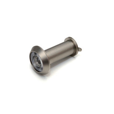 Deurspion messing rvs finish - Ø12mm - Voor deurdikte 31-56mm - Inclusief afsluitklepje - 160° zichtveld