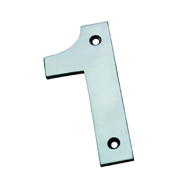 Huisnummer 1 - RVS 316 - Mat - 100mm