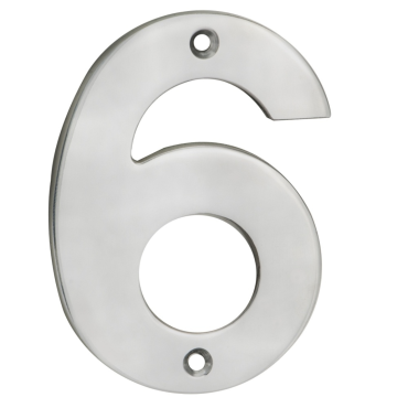 Huisnummer 6/9 - RVS 316 - Mat - 100mm