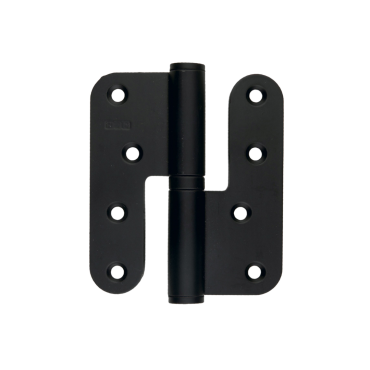 Paumelle HDD 100x88x3 mat zwart Links