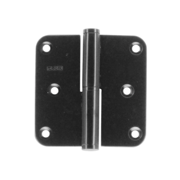 Paumelle HDD 76x76x2.5 mat zwart Rechts