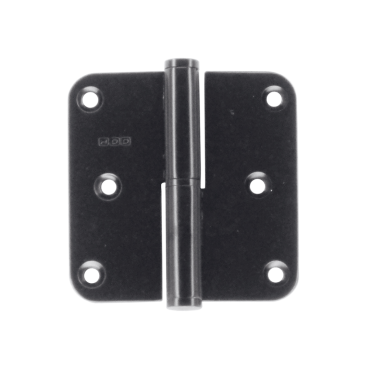 Paumelle HDD 76x76x2.5 mat zwart Links