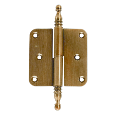 Paumelle HDD 80x80x2.5 brons Rechts met vaasknop