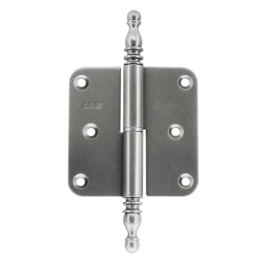 Paumelle HDD 80x80x2.5 ijzer Rechts met vaasknop