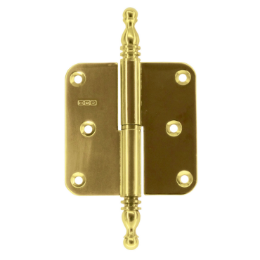 Paumelle HDD 80x80x2.5 PVD koper Rechts met vaasknop