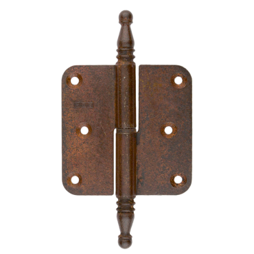 Paumelle HDD 80x80x2.5 roest Links met vaasknop