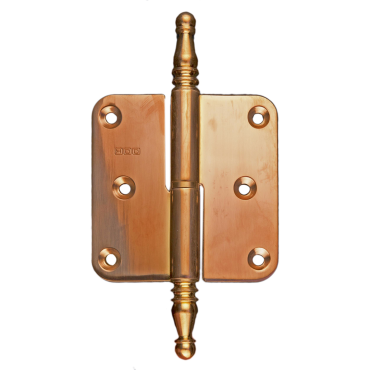 Paumelle HDD 80x80x2.5 rood koper Rechts met vaasknop