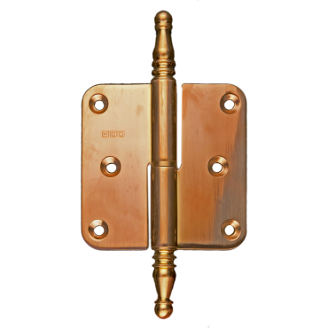 Paumelle HDD 80x80x2.5 rood koper Links met vaasknop