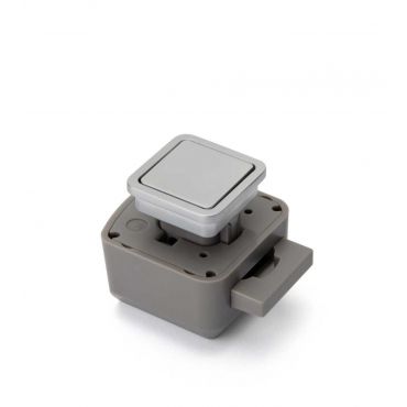 Drukknop-set R-Evolution Vierkant - Mat chroom - Buitenwerks 29x29mm - Plaatdikte: 10,5-19,5mm - 56551.0073