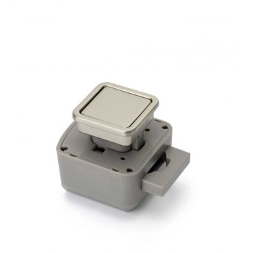 Drukknop-set R-Evolution Vierkant - Rvs geborsteld - Buitenwerks 29x29mm - Plaatdikte: 10,5-19,5mm - 56551.0174