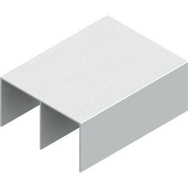 Schuifdeurrail - Bovenrail - Aluminium - 6000x75mm
