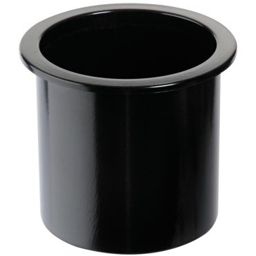 Bekerhouder Zwart kunststof inbouw Boormaat: 75mm Hoogte: 75mm