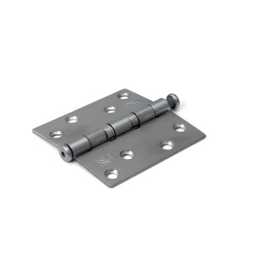Kogellagerscharnier rechte hoek - 89x89x2,4 - Rvs geborsteld
